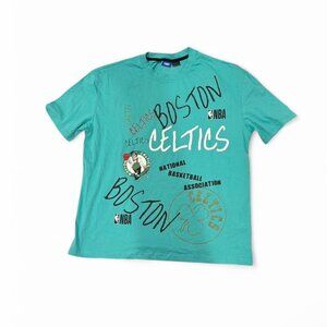 Boston Celtics Logo Collage Tshirt men's Large